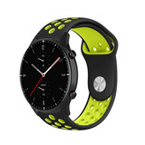 Strap-it Amazfit GTR 2 Sport Strap (Black/Yellow) Strap-it Amazfit GTR 2 Sport Strap (Black/Yellow)