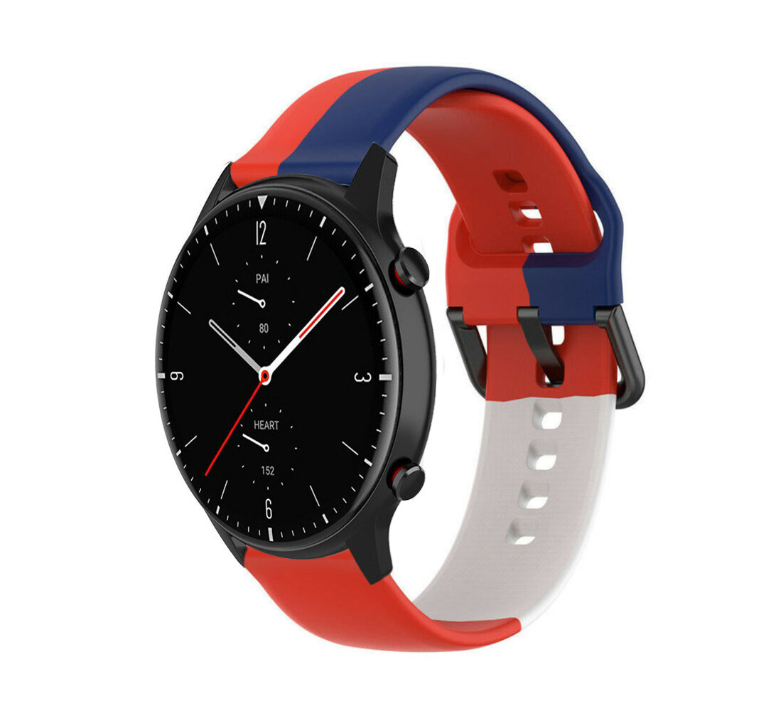 Strap-it Strap-it Amazfit GTR 2 Sport Strap (Red-White-Blue) Strap-it Strap-it Amazfit GTR 2 Sport Strap (Red-White-Blue)