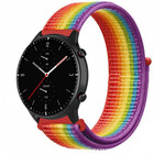 Strap-it Strap-it Amazfit GTR 2 Nylon Strap (Rainbow)