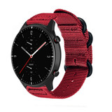 Strap-it Amazfit GTR 2 Nylon Strap with Buckle (Red) Strap-it Amazfit GTR 2 Nylon Strap with Buckle (Red)