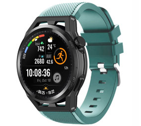 Strap-it Huawei Watch GT Runner Silicone Strap with Buckle (Viridian)