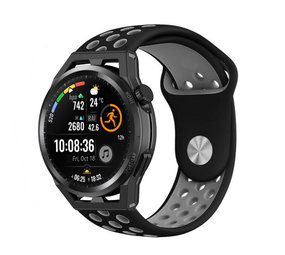 Strap-it Huawei Watch GT Runner Sport Strap (Black/Grey) Strap-it Huawei Watch GT Runner Sport Strap (Black/Grey)