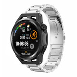 Strap-it Huawei Watch GT Runner Steel Strap (Silver) Strap-it Huawei Watch GT Runner Steel Strap (Silver)