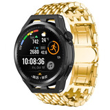 Strap-it Huawei Watch GT Runner Steel Strap Dragon (Gold) Strap-it Huawei Watch GT Runner Steel Strap Dragon (Gold)