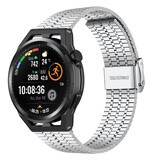 Strap-it Huawei Watch GT Runner Fine Steel Strap (Silver) Strap-it Huawei Watch GT Runner Fine Steel Strap (Silver)