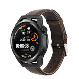 Strap-it Huawei Watch GT Runner Leather Strap (Dark Brown) Strap-it Huawei Watch GT Runner Leather Strap (Dark Brown)