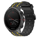 Strap-it Polar Grit X Pro Silicone Strap Tough (Black/Yellow)