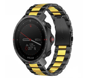 Strap-it Polar Grit X Pro Steel Strap (Black/Gold) Strap-it Polar Grit X Pro Steel Strap (Black/Gold)