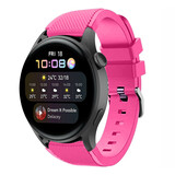 Strap-it Huawei Watch 3 (Pro) Silicone Strap with Buckle (Bright Pink)