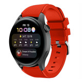 Strap-it Huawei Watch 3 (Pro) Silicone Strap with Buckle (Red)