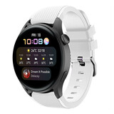 Strap-it Huawei Watch 3 (Pro) Silicone Strap with Buckle (White)