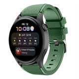 Strap-it Huawei Watch 3 (Pro) Silicone Strap with Buckle (Green)