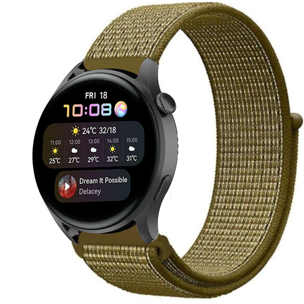 Strap-it Strap-it Huawei Watch 3 (Pro) Nylon Strap (Olive) Strap-it Strap-it Huawei Watch 3 (Pro) Nylon Strap (Olive)
