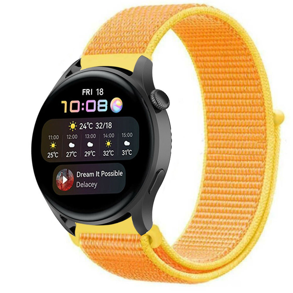 Strap-it Strap-it Huawei Watch 3 (Pro) Nylon Strap (Light Yellow) Strap-it Strap-it Huawei Watch 3 (Pro) Nylon Strap (Light Yellow)