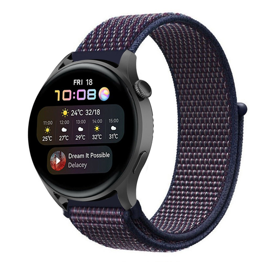 Strap-it Strap-it Huawei Watch 3 (Pro) Nylon Strap (Purple-Blue) Strap-it Strap-it Huawei Watch 3 (Pro) Nylon Strap (Purple-Blue)
