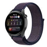 Strap-it Huawei Watch 3 (Pro) Nylon Strap (Purple-Blue)