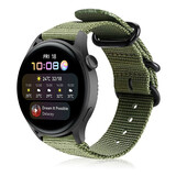 Strap-it Huawei Watch 3 (Pro) Nylon Strap with Buckle (Green)
