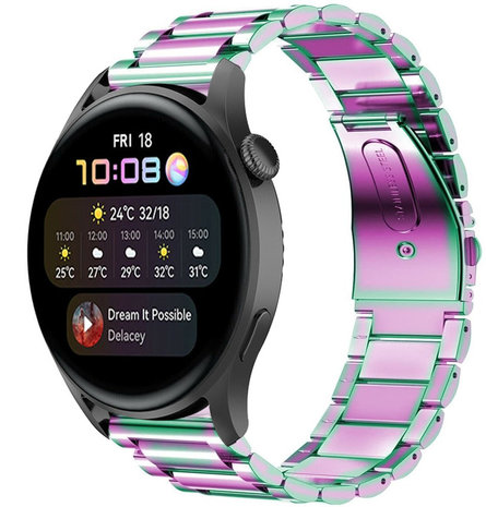 Strap-it Strap-it Huawei Watch 3 (Pro) Steel Strap (Pearlescent) Strap-it Strap-it Huawei Watch 3 (Pro) Steel Strap (Pearlescent)
