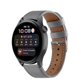 Strap-it Huawei Watch 3 (Pro) Leather Strap (Grey)