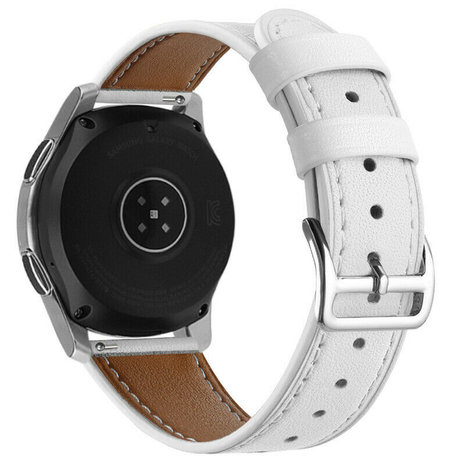 Strap-it Strap-it Huawei Watch 3 (Pro) Leather Strap (White) Strap-it Strap-it Huawei Watch 3 (Pro) Leather Strap (White)