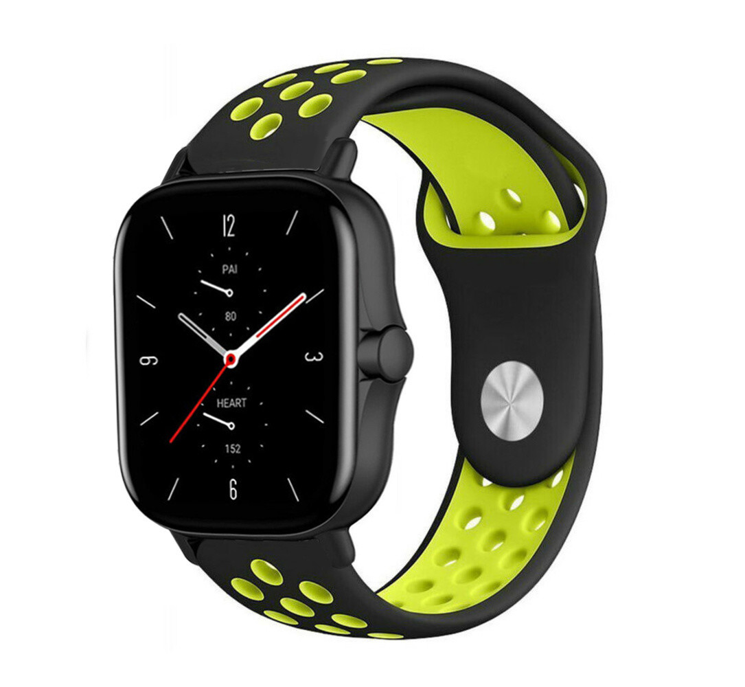 Strap-it Strap-it Amazfit GTS 2 Sport Strap (Black/Yellow) Strap-it Strap-it Amazfit GTS 2 Sport Strap (Black/Yellow)