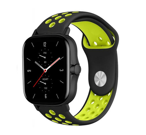 Strap-it Strap-it Amazfit GTS 2 Sport Strap (Black/Yellow) Strap-it Strap-it Amazfit GTS 2 Sport Strap (Black/Yellow)
