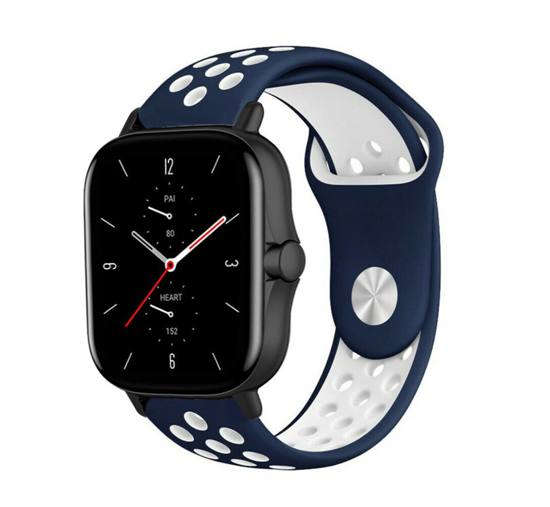 Strap-it Strap-it Amazfit GTS 2 Sport Strap (Blue/White) Strap-it Strap-it Amazfit GTS 2 Sport Strap (Blue/White)