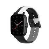Strap-it Amazfit GTS 2 Sport Strap (Black-White-Grey) Strap-it Amazfit GTS 2 Sport Strap (Black-White-Grey)