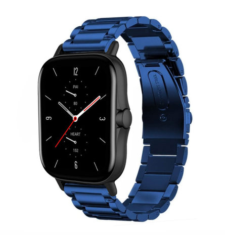 Strap-it Strap-it Amazfit GTS 2 Steel Strap (Blue) Strap-it Strap-it Amazfit GTS 2 Steel Strap (Blue)