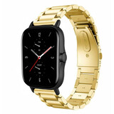Strap-it Amazfit GTS 2 Steel Strap (Gold) Strap-it Amazfit GTS 2 Steel Strap (Gold)