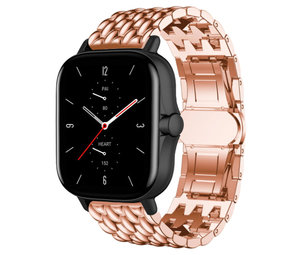 Strap-it Amazfit GTS 2 Steel Dragon Strap (Rose Gold) Strap-it Amazfit GTS 2 Steel Dragon Strap (Rose Gold)