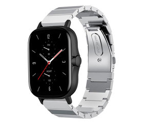 Strap-it Amazfit GTS 2 Metal Strap (Silver) Strap-it Amazfit GTS 2 Metal Strap (Silver)