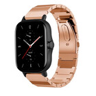 Strap-it Strap-it Amazfit GTS 2 Metal Strap (Rose Gold)