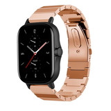 Strap-it Amazfit GTS 2 Metal Strap (Rose Gold) Strap-it Amazfit GTS 2 Metal Strap (Rose Gold)