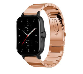Strap-it Amazfit GTS 2 Metal Strap (Rose Gold) Strap-it Amazfit GTS 2 Metal Strap (Rose Gold)