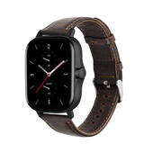 Strap-it Amazfit GTS 2 Leather Strap (Dark Brown) Strap-it Amazfit GTS 2 Leather Strap (Dark Brown)