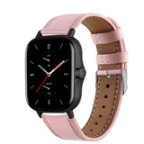 Strap-it Amazfit GTS 2 Leather Strap (Pink) Strap-it Amazfit GTS 2 Leather Strap (Pink)