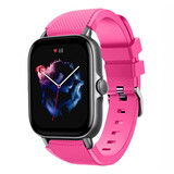 Strap-it Amazfit GTS 3 Silicone Strap (Bright Pink)