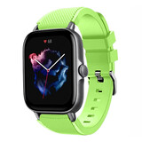 Strap-it Amazfit GTS 3 Silicone Strap (Light Green)