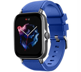 Strap-it Amazfit GTS 3 Silicone Strap (Blue)