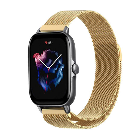 Strap-it Strap-it Amazfit GTS 3 Milanese Strap (Gold) Strap-it Strap-it Amazfit GTS 3 Milanese Strap (Gold)