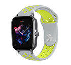 Strap-it Strap-it Amazfit GTS 3 Sport Strap (Grey/Yellow)