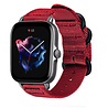 Strap-it Strap-it Amazfit GTS 3 Nylon Strap with Buckle (Red) Strap-it Strap-it Amazfit GTS 3 Nylon Strap with Buckle (Red)