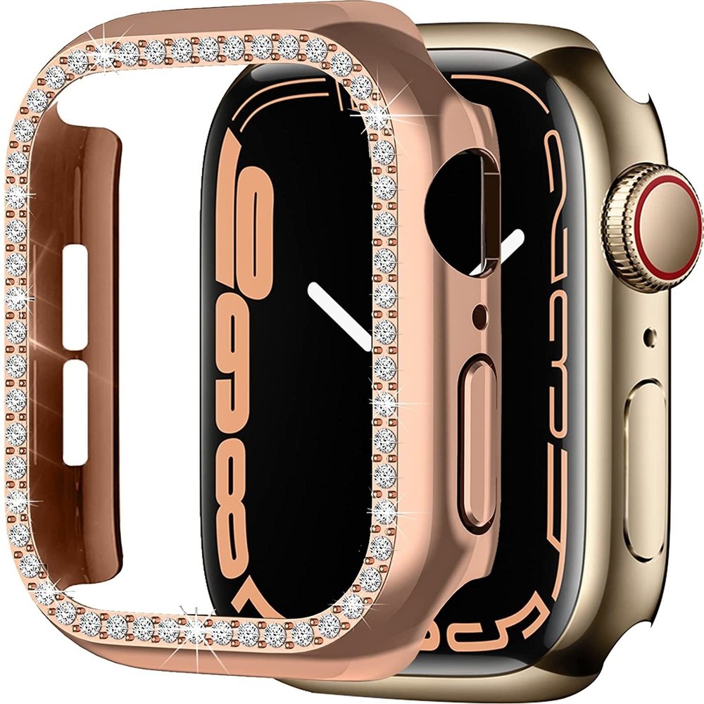 Strap-it Strap-it Apple Watch 7/8/9 Diamond PC Hard Case 45mm (Rose Gold) Strap-it Strap-it Apple Watch 7/8/9 Diamond PC Hard Case 45mm (Rose Gold)