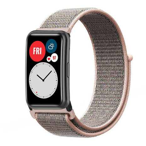 Strap-it Strap-it Huawei Watch Fit Nylon Strap (Pink Sand) Strap-it Strap-it Huawei Watch Fit Nylon Strap (Pink Sand)