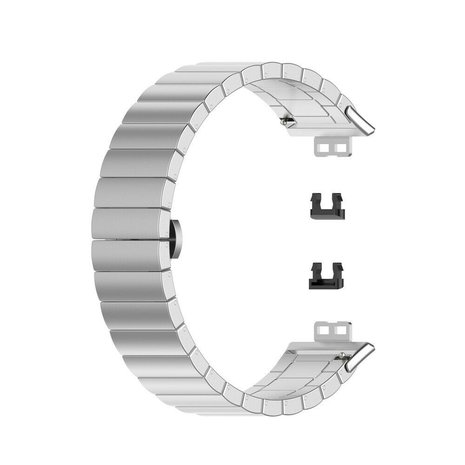 Strap-it Strap-it Huawei Watch Fit Metal Strap (Silver) Strap-it Strap-it Huawei Watch Fit Metal Strap (Silver)