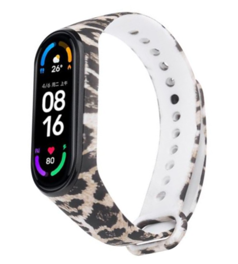 Strap-it Strap-it Lucky Leopard Xiaomi Mi Band 5/6 Strap Strap-it Strap-it Lucky Leopard Xiaomi Mi Band 5/6 Strap