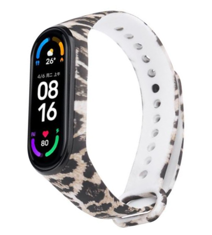 Strap-it Strap-it Lucky Leopard Xiaomi Mi Band 5/6 Strap Strap-it Strap-it Lucky Leopard Xiaomi Mi Band 5/6 Strap
