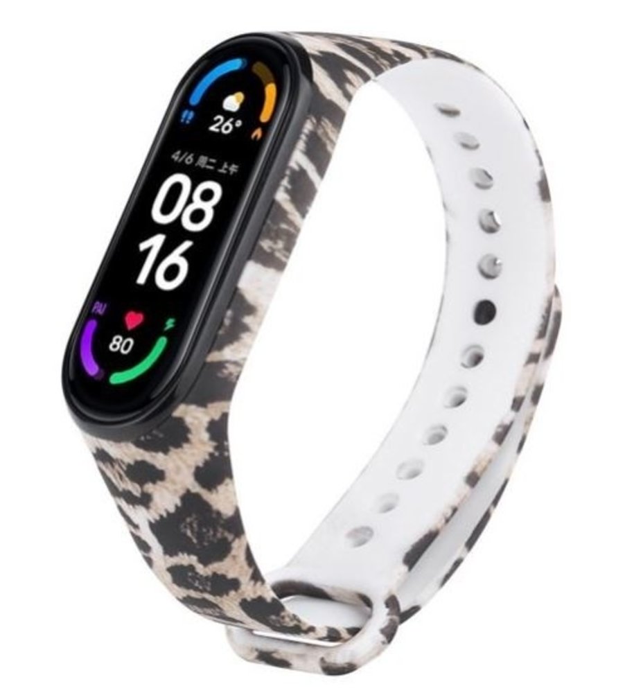 Strap-it Strap-it Lucky Leopard Xiaomi Mi Band 5/6 Strap Strap-it Strap-it Lucky Leopard Xiaomi Mi Band 5/6 Strap