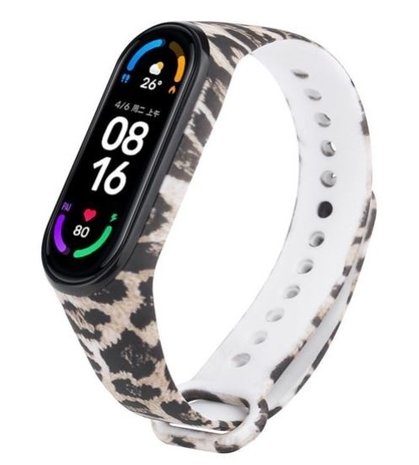 Strap-it Strap-it Lucky Leopard Xiaomi Mi Band 5/6 Strap Strap-it Strap-it Lucky Leopard Xiaomi Mi Band 5/6 Strap